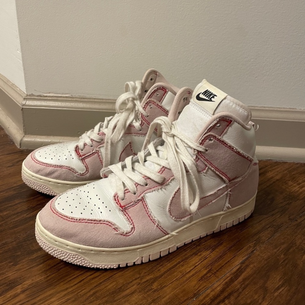 Nike Dunk High 1985 Barely Rose Denim Women's Ladies Sneaker Shoe Size 8.5